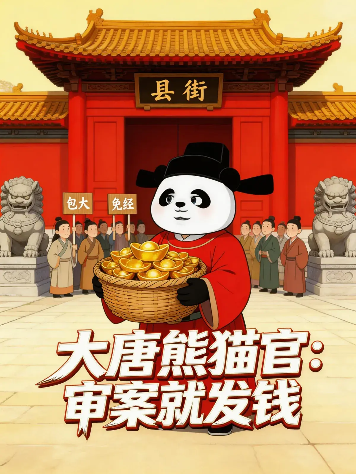 大唐熊猫官：审案就发钱